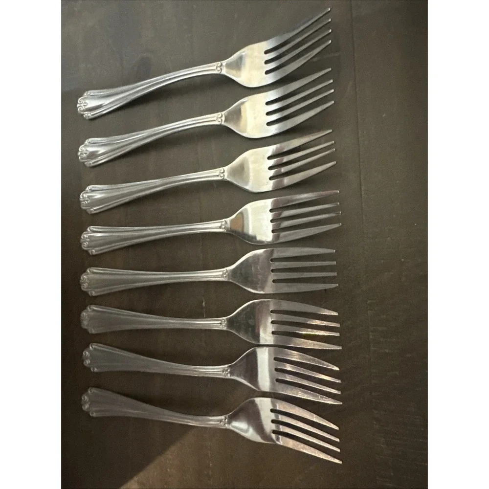 Hampton Silversmiths Katrinka‎ 8 Salad Forks Stainless Replacement Flatware